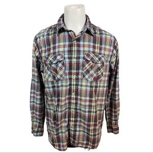 Nautica jeans Co plaid button up shirt